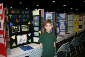 Gussie Lorenzo-Luaces, a third-grader at Deer Park Elementary School in Tampa, was one of more than 2,000 students participating in the 33rd annual Hillsborough STEM Fair last week.