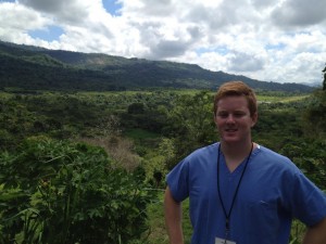 Kevin in Nicaragua on a medical mission trip.
