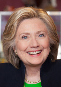 Hillary Clinton in Iowa, via Wikimedia Commons.